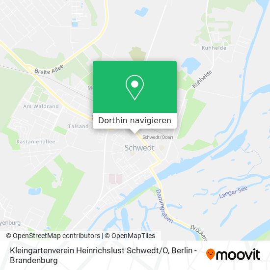 Kleingartenverein Heinrichslust Schwedt / O Karte