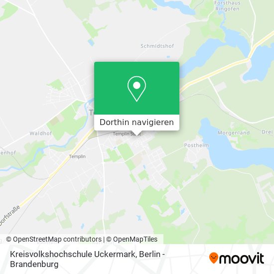 Kreisvolkshochschule Uckermark Karte
