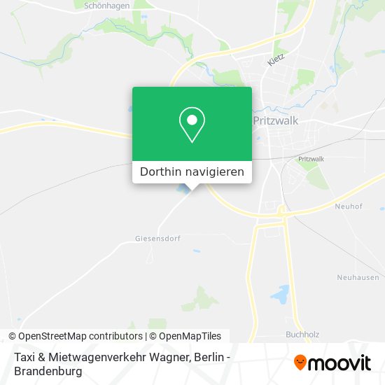 Taxi & Mietwagenverkehr Wagner Karte