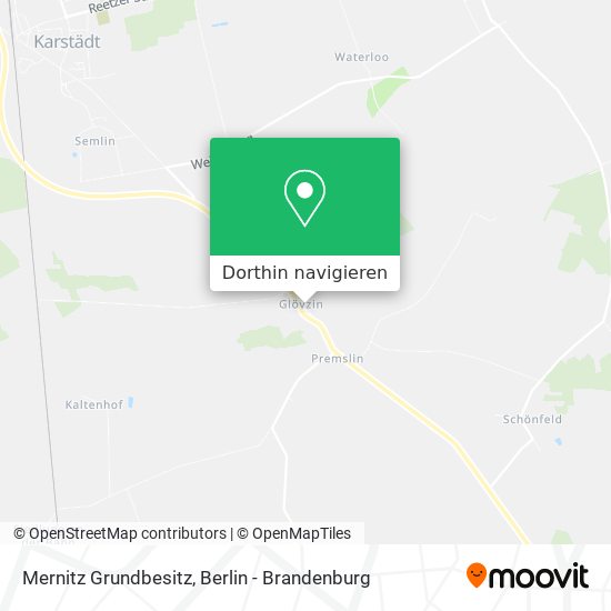 Mernitz Grundbesitz Karte