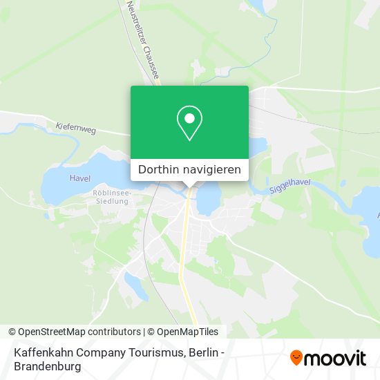 Kaffenkahn Company Tourismus Karte