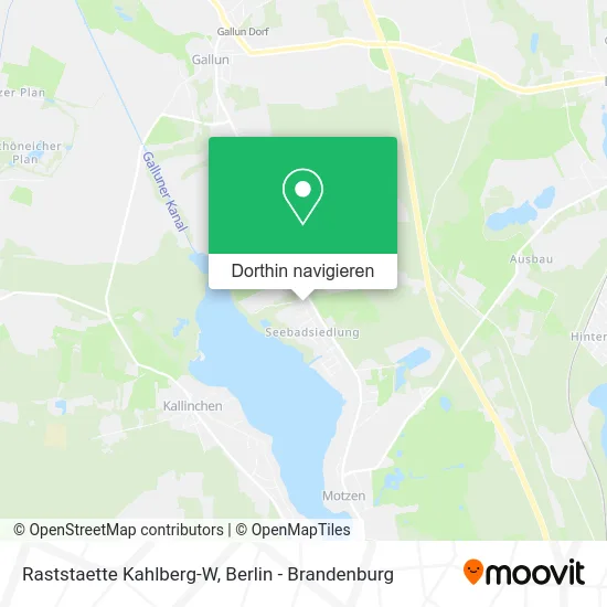 Raststaette Kahlberg-W Karte