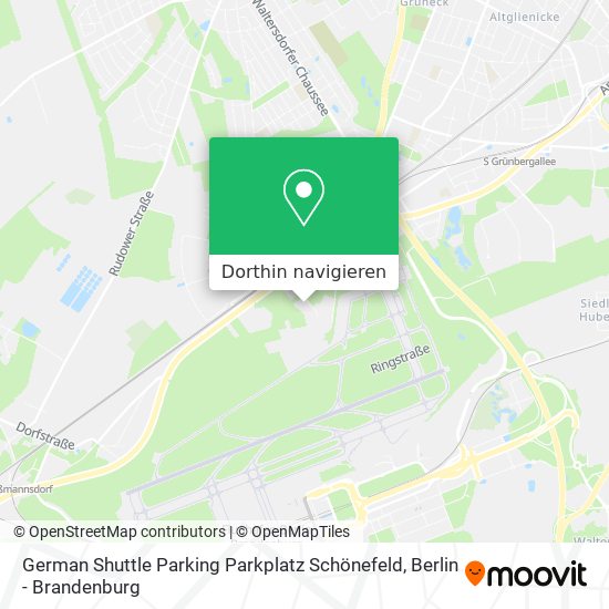 German Shuttle Parking Parkplatz Schönefeld Karte