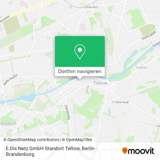 E.Dis Netz GmbH Standort Teltow Karte