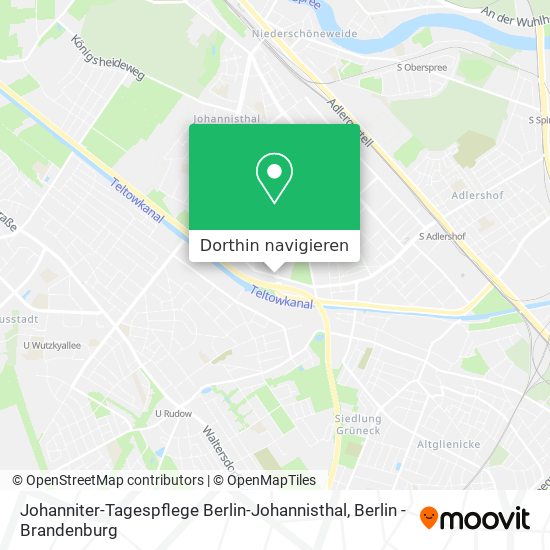 Johanniter-Tagespflege Berlin-Johannisthal Karte