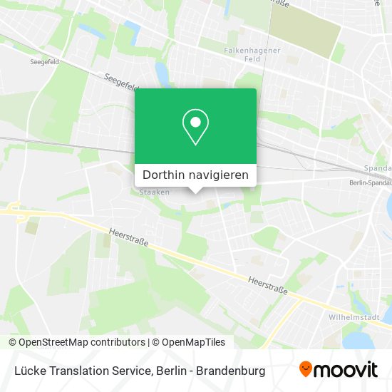 Lücke Translation Service Karte