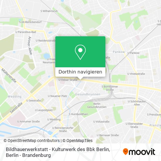 Bildhauerwerkstatt - Kulturwerk des Bbk Berlin Karte