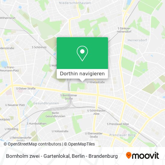 Bornholm zwei - Gartenlokal Karte