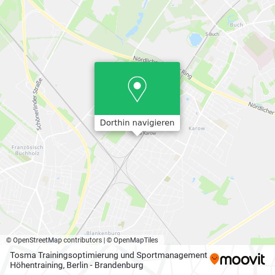 Tosma Trainingsoptimierung und Sportmanagement Höhentraining Karte