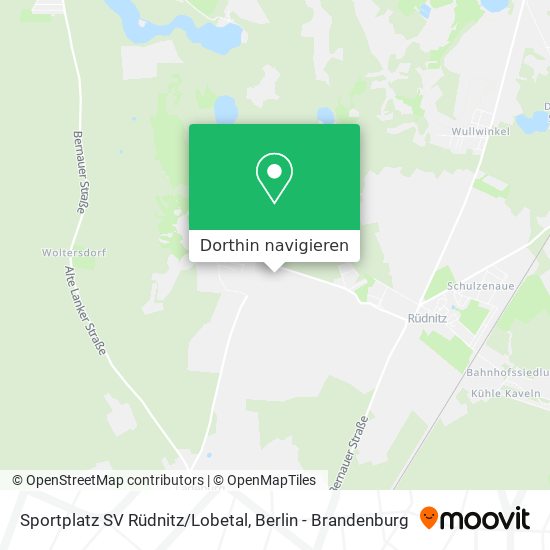 Sportplatz SV Rüdnitz/Lobetal Karte