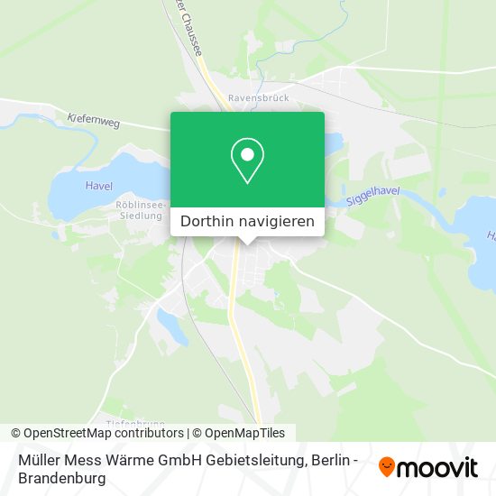 Müller Mess Wärme GmbH Gebietsleitung Karte