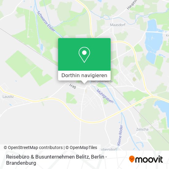 Reisebüro & Busunternehmen Belitz Karte