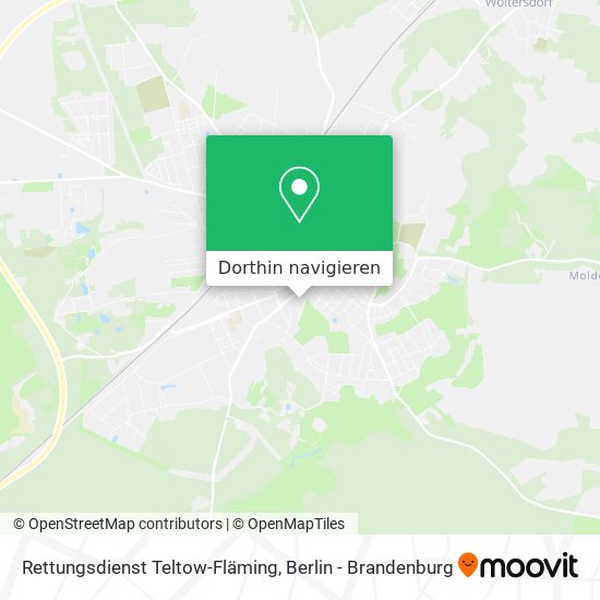 Rettungsdienst Teltow-Fläming Karte