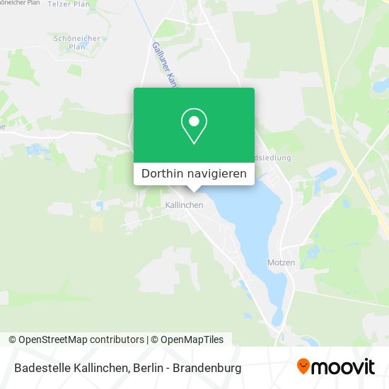 Badestelle Kallinchen Karte