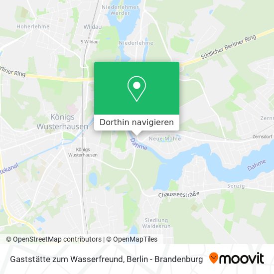 Gaststätte zum Wasserfreund Karte