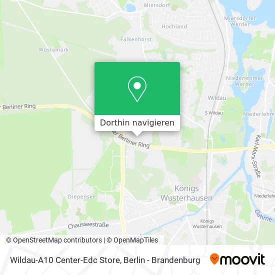 Wildau-A10 Center-Edc Store Karte