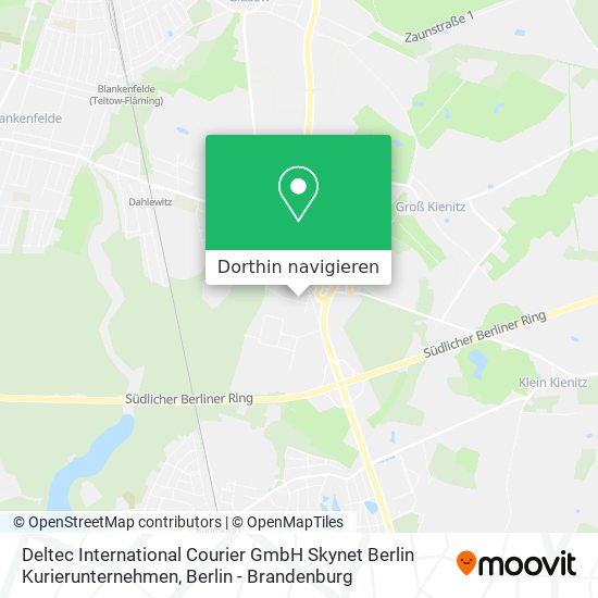 Deltec International Courier GmbH Skynet Berlin Kurierunternehmen Karte