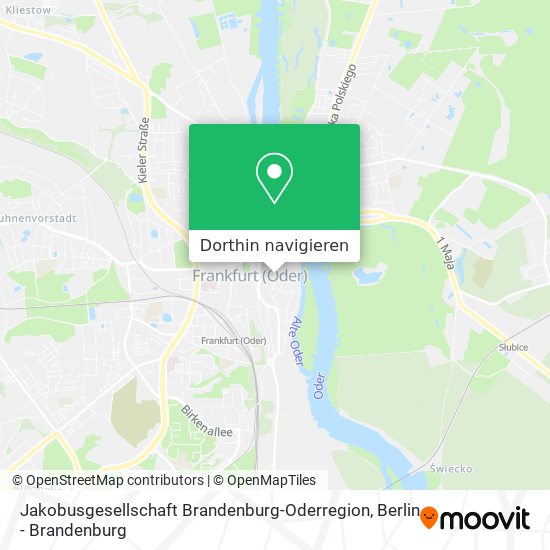 Jakobusgesellschaft Brandenburg-Oderregion Karte