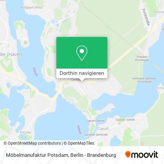 Möbelmanufaktur Potsdam Karte