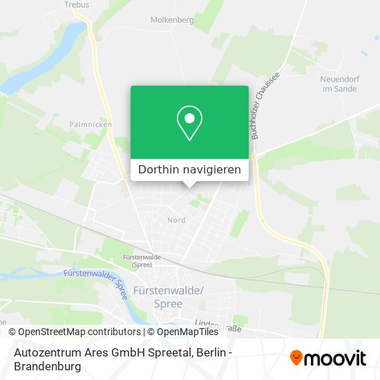 Autozentrum Ares GmbH Spreetal Karte