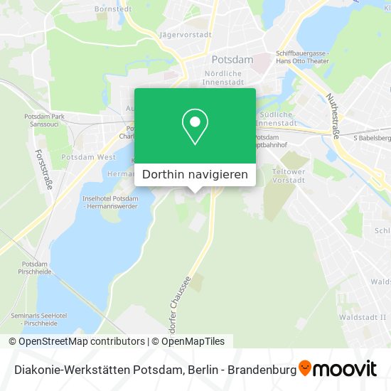 Diakonie-Werkstätten Potsdam Karte