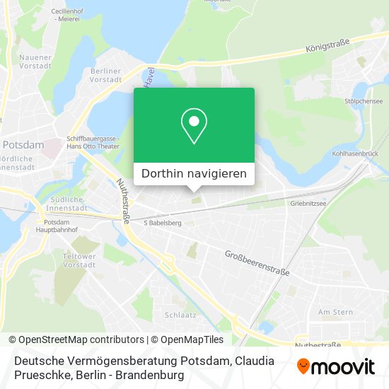 Deutsche Vermögensberatung Potsdam, Claudia Prueschke Karte