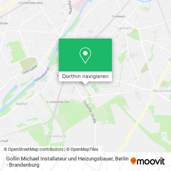 Gollin Michael Installateur und Heizungsbauer Karte