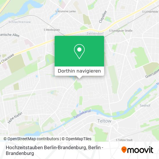 Hochzeitstauben Berlin-Brandenburg Karte