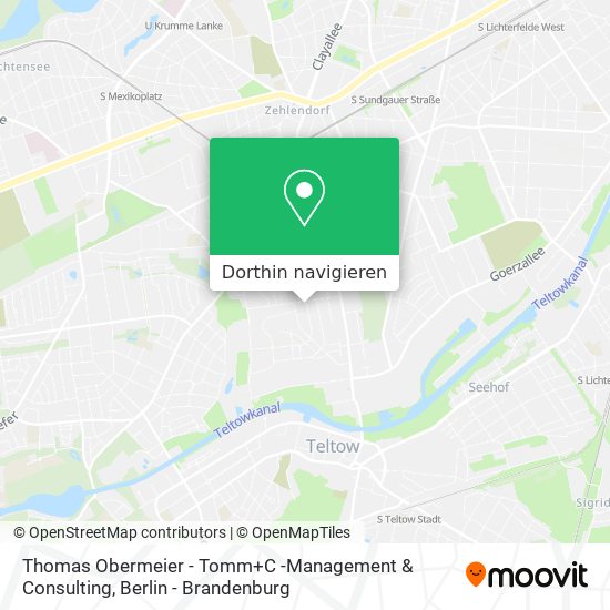 Thomas Obermeier - Tomm+C -Management & Consulting Karte