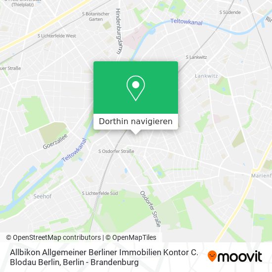 Allbikon Allgemeiner Berliner Immobilien Kontor C. Blodau Berlin Karte