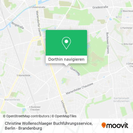 Christine Wollenschlaeger Buchführungsservice Karte