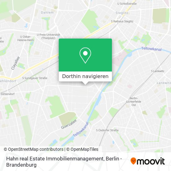 Hahn real Estate Immobilienmanagement Karte