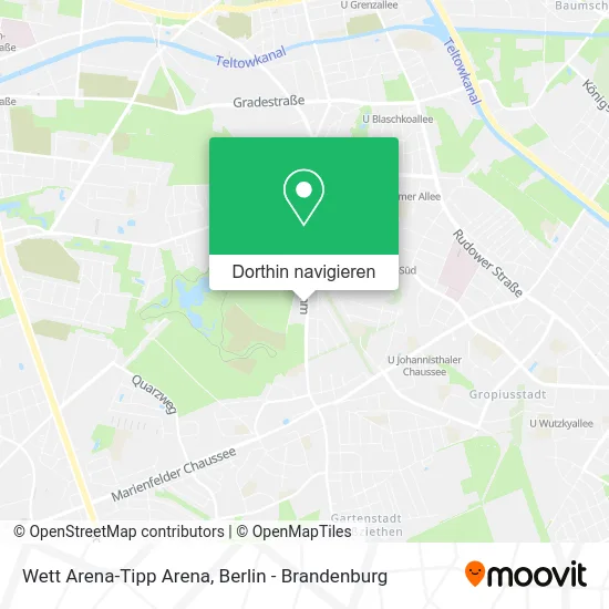 Wett Arena-Tipp Arena Karte