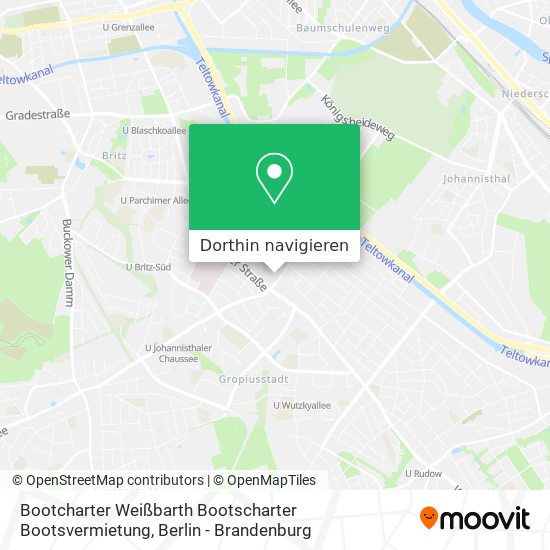 Bootcharter Weißbarth Bootscharter Bootsvermietung Karte