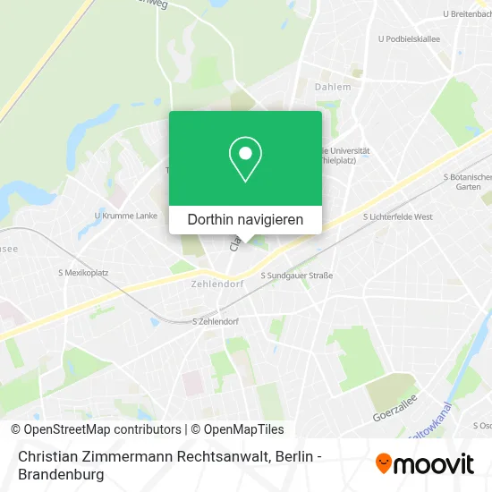 Christian Zimmermann Rechtsanwalt Karte