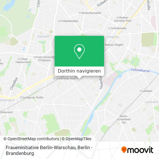 Fraueninitiative Berlin-Warschau Karte