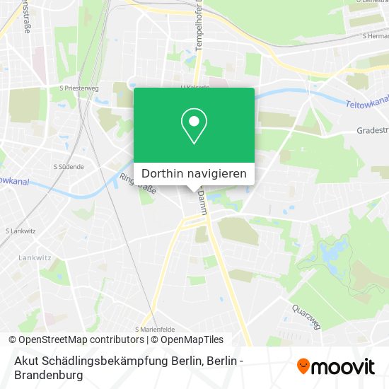 Akut Schädlingsbekämpfung Berlin Karte