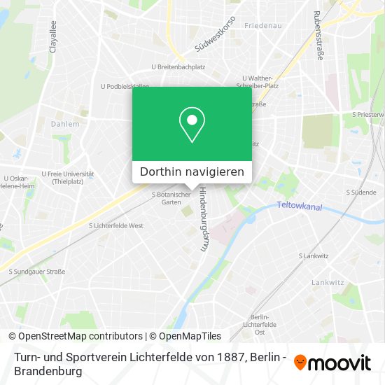 Turn- und Sportverein Lichterfelde von 1887 Karte