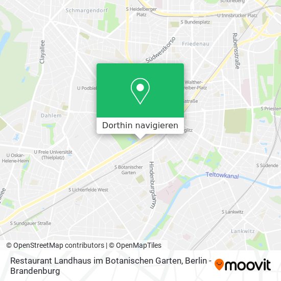 Restaurant Landhaus im Botanischen Garten Karte