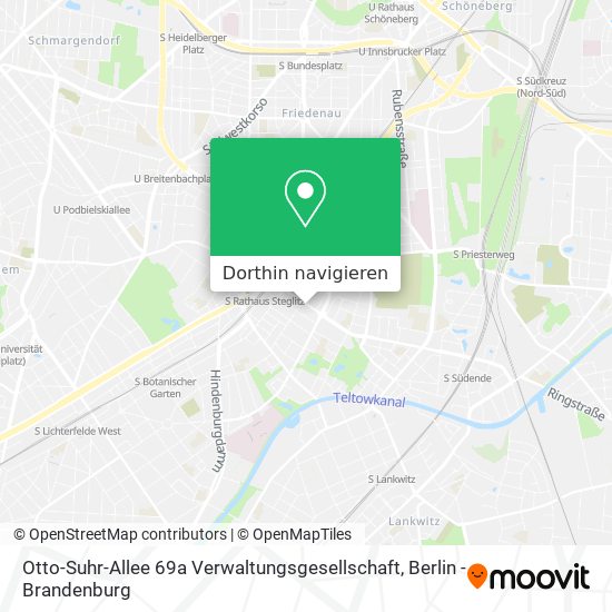 Otto-Suhr-Allee 69a Verwaltungsgesellschaft Karte