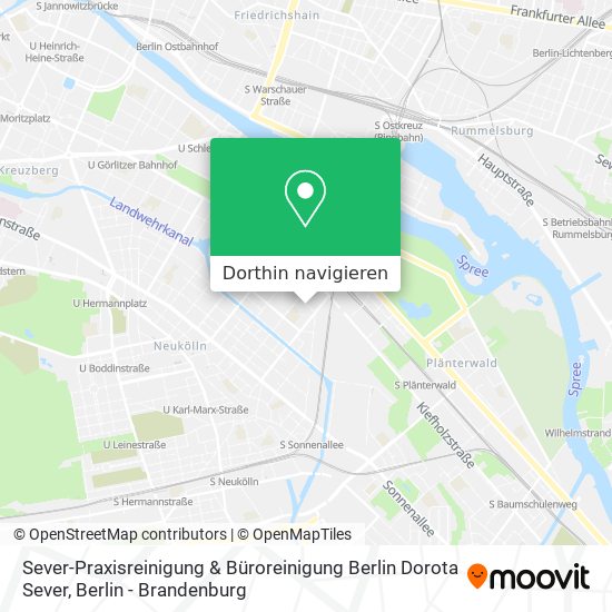 Sever-Praxisreinigung & Büroreinigung Berlin Dorota Sever Karte