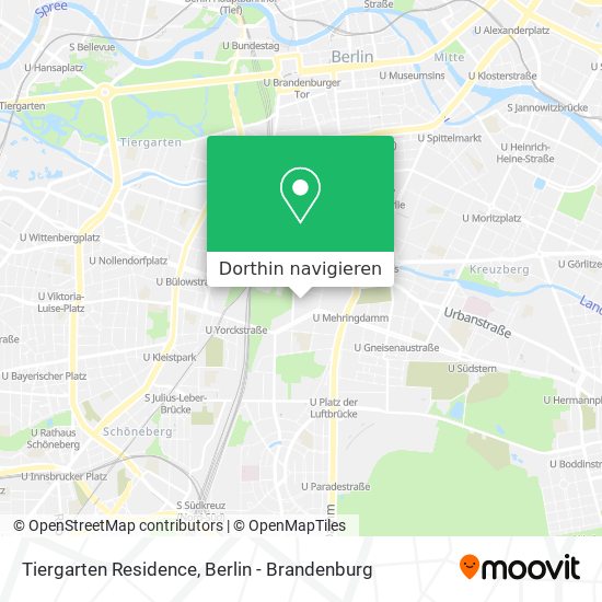 Tiergarten Residence Karte