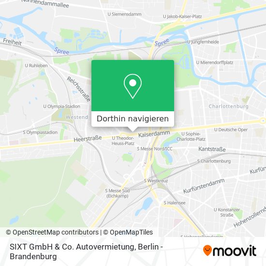 SIXT GmbH & Co. Autovermietung Karte