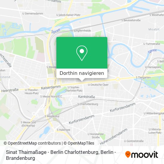 Sinat Thaimaßage - Berlin Charlottenburg Karte