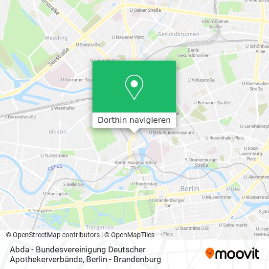 Abda - Bundesvereinigung Deutscher Apothekerverbände Karte