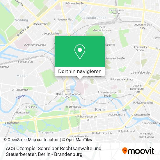 ACS Czempiel Schreiber Rechtsanwälte und Steuerberater Karte