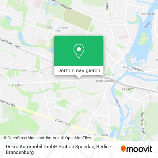 Dekra Automobil GmbH Station Spandau Karte