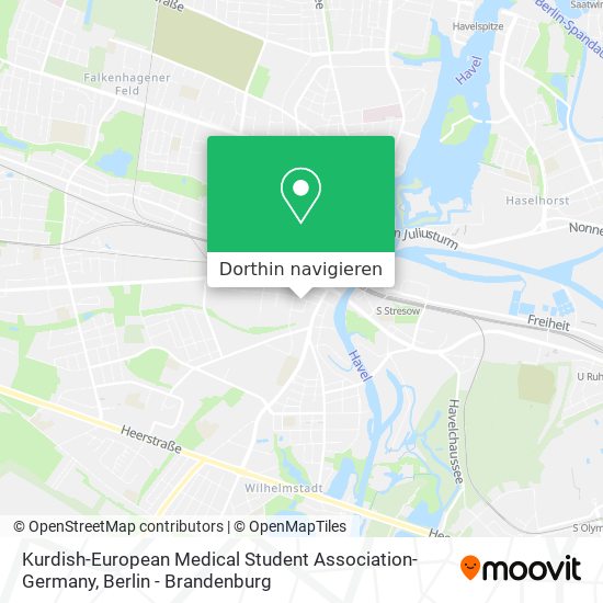 Kurdish-European Medical Student Association-Germany Karte