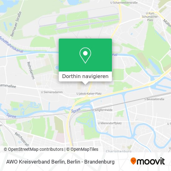 AWO Kreisverband Berlin Karte