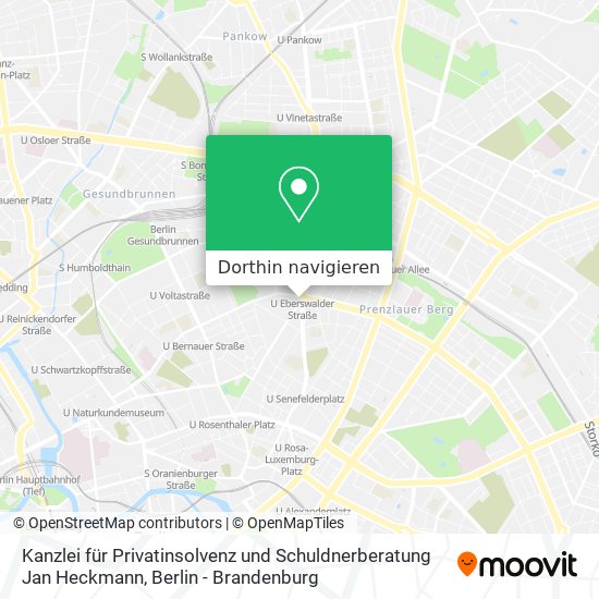 Kanzlei für Privatinsolvenz und Schuldnerberatung Jan Heckmann Karte
